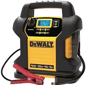 Photo 1 of DEWALT DXAEJ14-Type2 Digital Portable Power Station Jump Starter - 1600 Peak Amps with 120 PSI Compressor, AC Charging Cube, 15W USB-A and 25W USB-C Power for Electronic Devices 1600 Amps