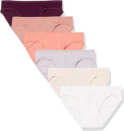 Photo 1 of Amazon Essentials Women's Cotton Bikini Brief Underwear (Available in Plus Size), Multipacks
