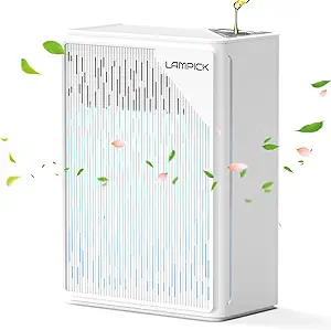 Photo 1 of Air Purifiers for Home Up to 1736 sqft, LAMPICK Air Purifier for Home Pets with Night Light, Sleep Mode, Fragrance Sponge, PM2.5 Detector, True H13 HEPA Filter Carbon Filters Air Cleaners for Bedroom
