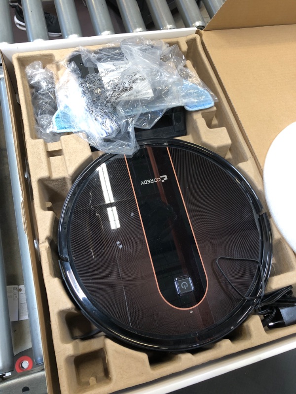 Photo 3 of Coredy R750 Pro Robot Vacuum and Mop Combo, 2700Pa Max Suction, Ultrasonic Detection Boost & Avoidance, Compatible with Self Empty Station, Smart AI Dynamic Navigation Robotic Vacuums for Carpet