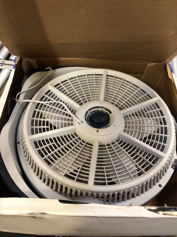 Photo 3 of Lasko Wind Machine Air Circulator Floor Fan, 3 Speeds, Pivoting Head for Large Spaces, 20", Gray, 3300