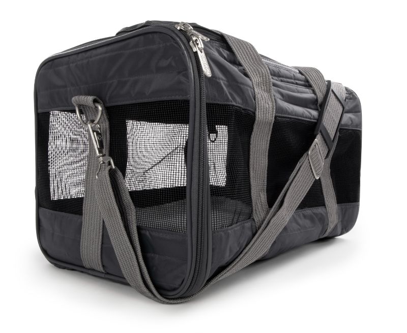 Photo 1 of Sherpa Original Deluxe Travel Pet Carrier Airline Approved & Guaranteed on Board - Charcoal Gray Medium

