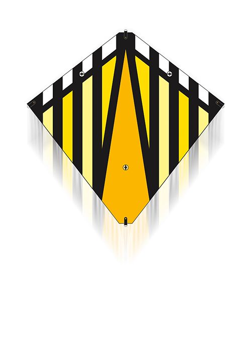 Photo 1 of Brainstorm Stuntdiamond Kite Yellow
