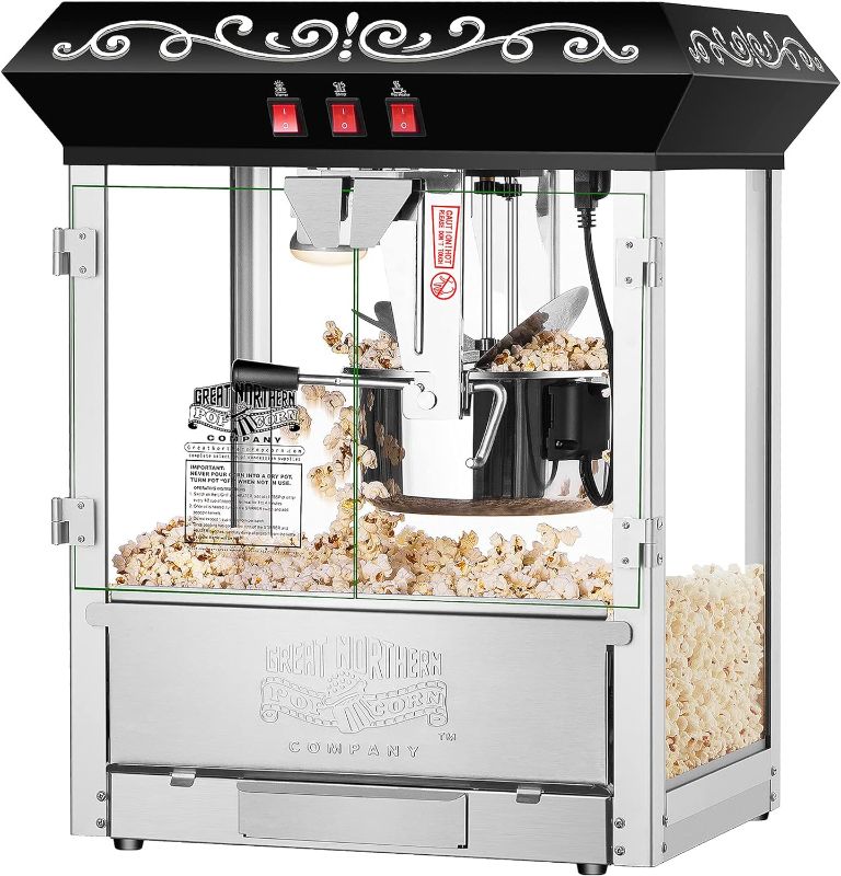 Photo 1 of Great Northern 10 oz Perfect Popper Countertop Style Popcorn Machine Black
 