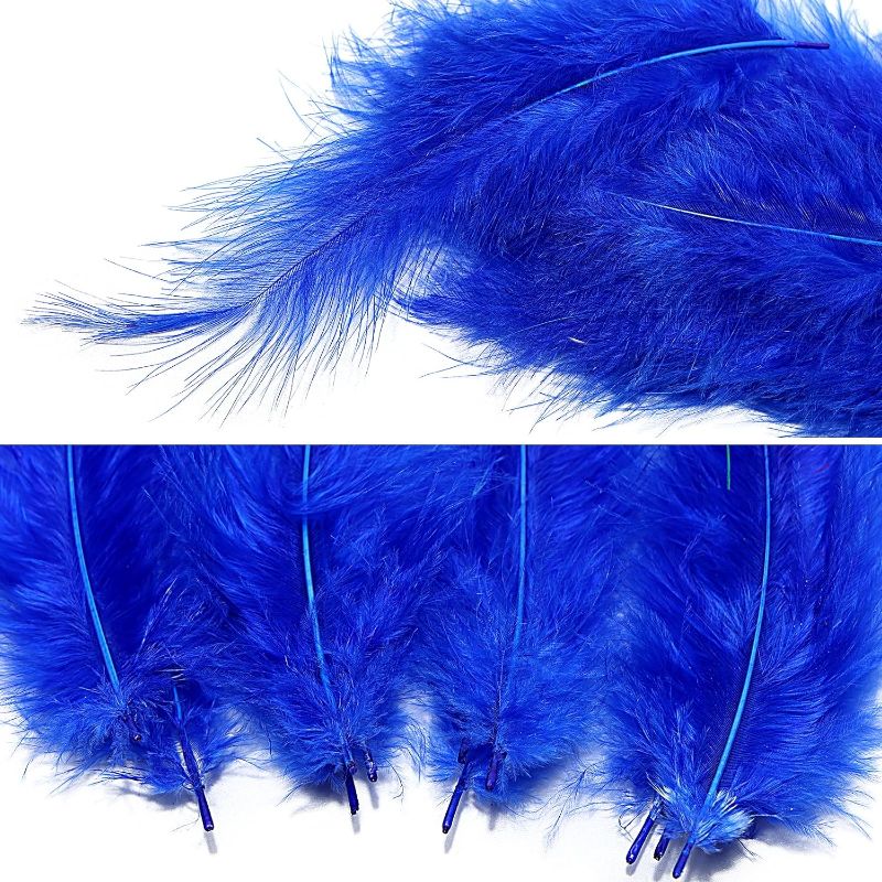 Photo 1 of  for craft Dream Catcher Decoration Natural Fluffy Turkey Marabou Feathers,Blue 