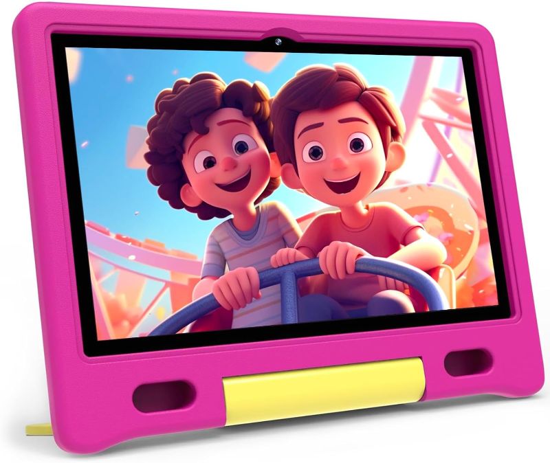 Photo 1 of Kids Tablet - Android 13 Tablet for Kids with Case Included, Bright 10.1" HD Screen, Pre-Installed Educational Apps, Parental Controls, 32 GB, Ideal Gift for Children, Pink