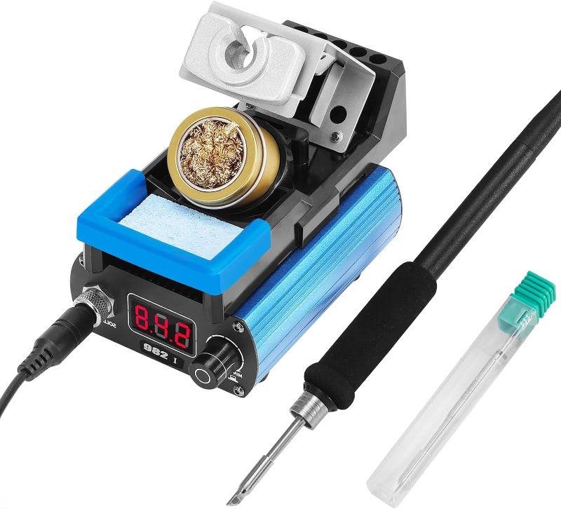 Photo 1 of 982 Soldering Station, High Power 120W Soldering Iron Digital Display Soldering Iron Station Kit, Rapid Heating within 5S, Plug-in Soldering Tips, Auto Standby & Sleep
