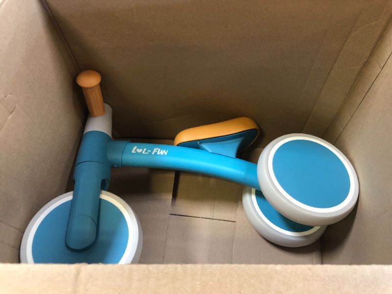 Photo 2 of LOL-FUN Baby Balance Bike 1 Year Old, Baby Toys for 12-18 Months, First Birthday Gifts for One Year Old Boys and Girls Blue