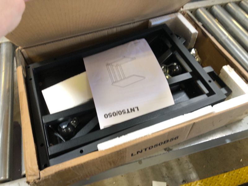 Photo 1 of soges End Table Sofa Table Side/Coffee/Snack/Storage Table with Wheels for Home,Living Room,Office Black KH02-BK-M