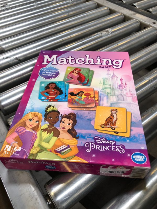 Photo 1 of Wonder Forge Disney Princess Matching Game - Fun & Quick Memory Game for Kids | Engaging Toy for Ages 3-5 Years | Features Beloved Disney Princesses | Ideal for Solo or Family Play