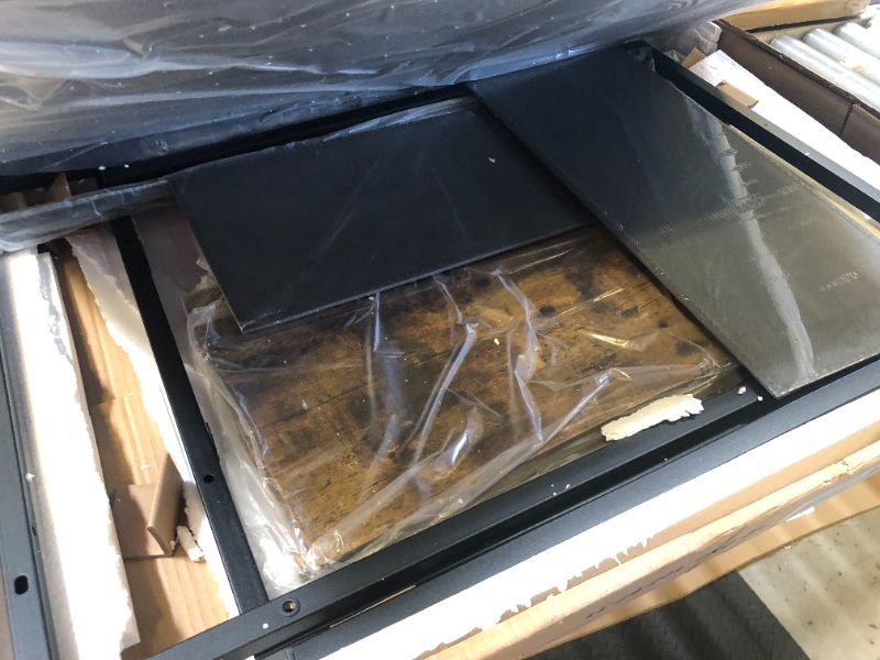 Photo 1 of HOMIDEC Office Desk, Computer Desk with Drawers 47" Study Writing Desks for Home with Storage Shelves, Desks & Workstations for Home Office Bedroom Black 47"