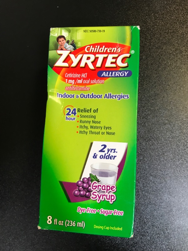 Photo 2 of 24 Hour Allergy Relief Syrup, Grape ex. 6-24