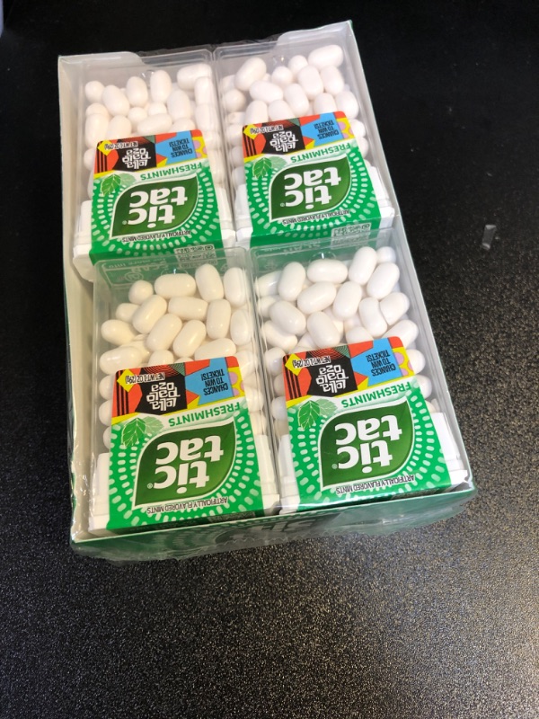 Photo 2 of  EXPIRES- APRIL/15/25
Tic Tac Freshmint Breath Mints, On-The-Go Refreshment, Great for Holiday Stocking Stuffers, 1 oz, 12 Count 1 Ounce (Pack of 12)