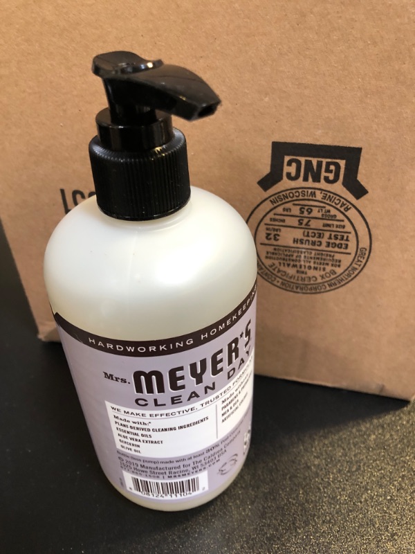 Photo 2 of  3 pack 
Mrs. Meyer's Hand Soap, Made with Essential Oils, Biodegradable Formula, Lavender, 12.5 fl. oz