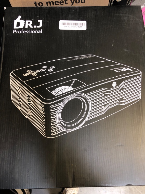 Photo 2 of DR.J Professional Native 1080P 5G WiFi Projector, 450ANSI 300” Display Outdoor Projector, 4K Supported, Home Projector for iOS/Android/TV Stick