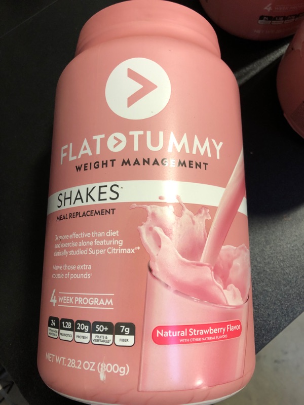 Photo 2 of Flat Tummy Tea Meal Replacement Shake – Strawberry, 20 Servings, EBT Eligible - Plant Based Protein Powder for Women – Vitamins & Minerals - Dairy Free, Gluten Free, Keto-Friendly Shakes - 1.76 Pound (Pack of 1) EX. 7/24