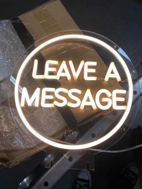 Photo 1 of LED SIGN LEAVE A MESSAGE 