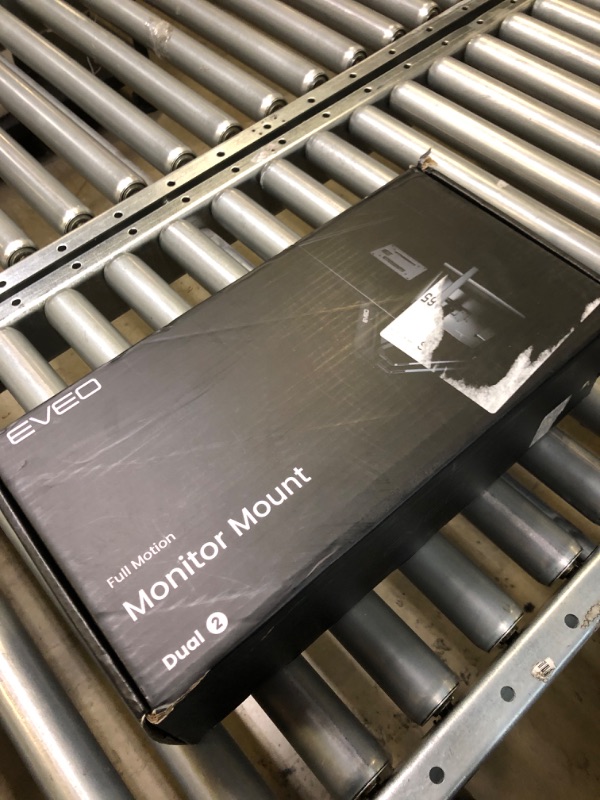 Photo 1 of EVEO Premium Dual Monitor Mount 14"-32” Dual Monitor Arm VESA Bracket Adjustable Height Gas Spring Dual Monitor Stand, Screen Full Motion Dual Monitor Arm-Computer Monitor Stand for 2 Screens - Black