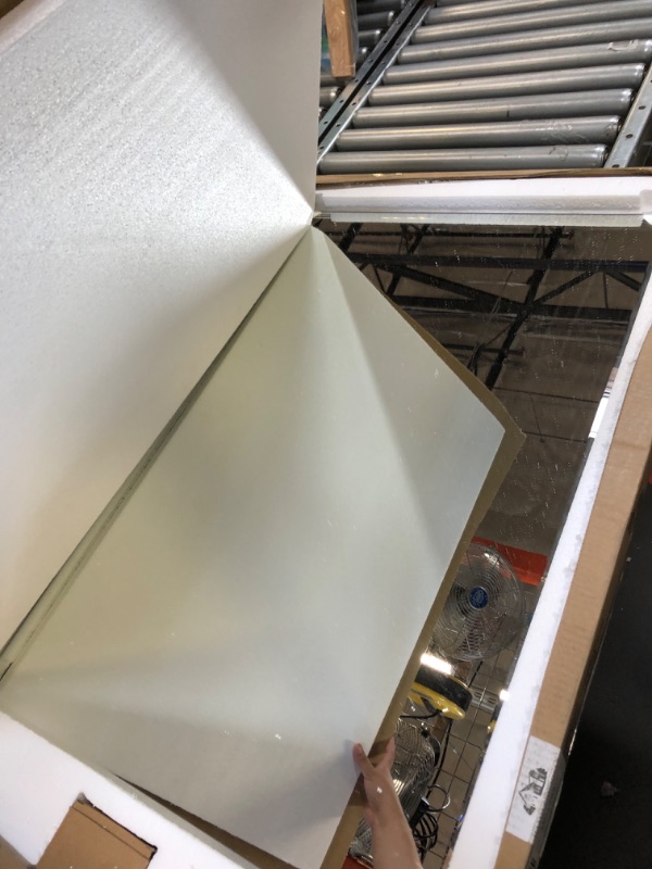 Photo 1 of Hamilton Hills 30x40 inch Pivot Wall Mirror Including Matte Black Squared Wall Brackets | Frameless Bathroom Mirror | Rectangular Adjustable & Tilting Vanity | Modern Farmhouse Wall-Mounted Mirrors 30" x 40" Black