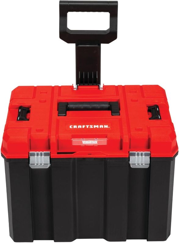 Photo 1 of CRAFTSMAN VERSASTACK Rolling Tool Box with Wheels, Lockable, Red, 20 Inch (CMST17835)