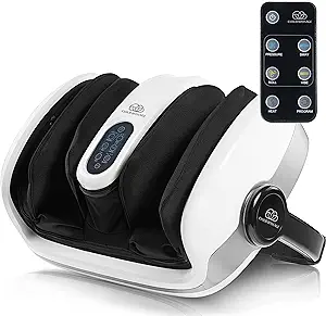 Photo 1 of Cloud Massage Shiatsu Foot Massager with Heat - Feet Massager for Relaxation, Plantar Fasciitis Relief, Neuropathy, Circulation, and Heat Therapy - FSA/HSA Eligible (White - with Remote)