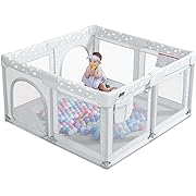 Photo 1 of  Baby Playpen, Large Baby Playard, Play Pens for Babies and Toddlers with Gate, Indoor & Outdoor Play Area 