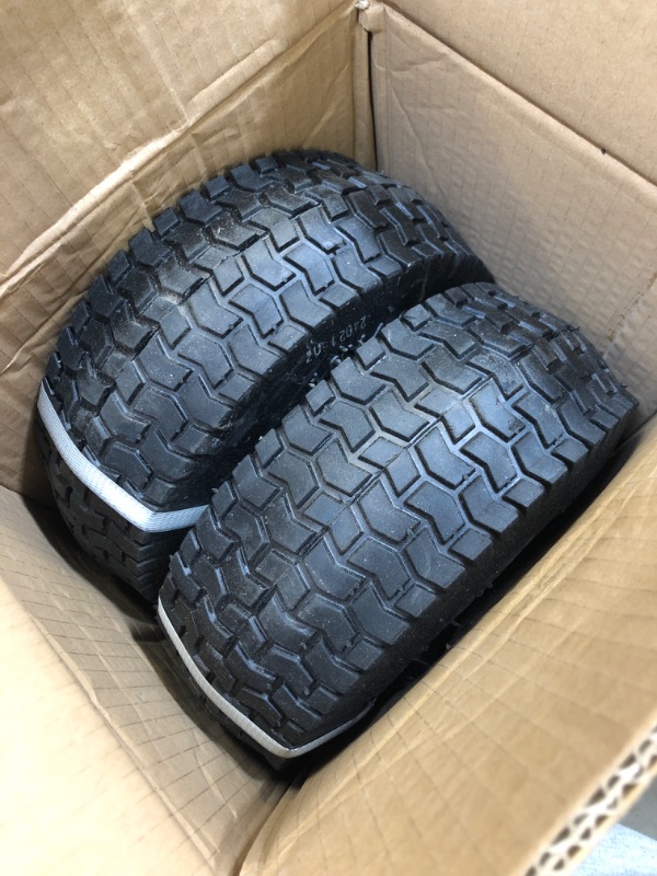 Photo 2 of 2-Pack of 10x4.00-4"Wheels,10" Pnuematic Tires,Steel Rim and 5/8"or 3/4" Axle Bore Hole,2.22" Offset Hub for Mowers,Gorilla Cart,Hand Truck,Wheelbarrow,Utility Wagon and More,All Purpose Utility Tire TT4004-2G