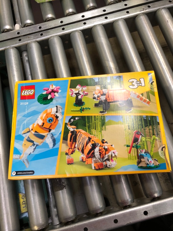 Photo 1 of LEGO Creator 3 in 1 Majestic Tiger Building Set, Transforms from Tiger to Panda or Koi Fish Set, Animal Figures, Collectible Building Toy, Gifts for Kids, Boys & Girls 9 Plus Years Old, 31129 Multicolor