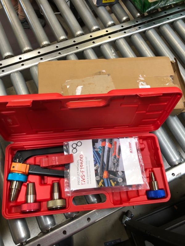 Photo 1 of IWISS PEX-A Expansion Tool Kit with 3/8’’, 1/2’’ 3/4’’ & 1’’ Auto Rotation Expansion Heads, PEX Tubing Cutter, Expansion Ring Removal Tool for Uponor Wirsbo ProPEX, PowerPEX PEX Fittings