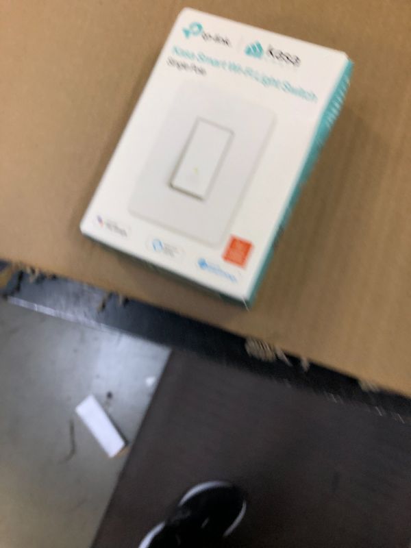 Photo 1 of Kasa Smart Light Switch HS200, Single Pole, Needs Neutral Wire, 2.4GHz Wi-Fi Light Switch Works with Alexa and Google Home, UL Certified, No Hub Required , White, HS200 White 1 Pack