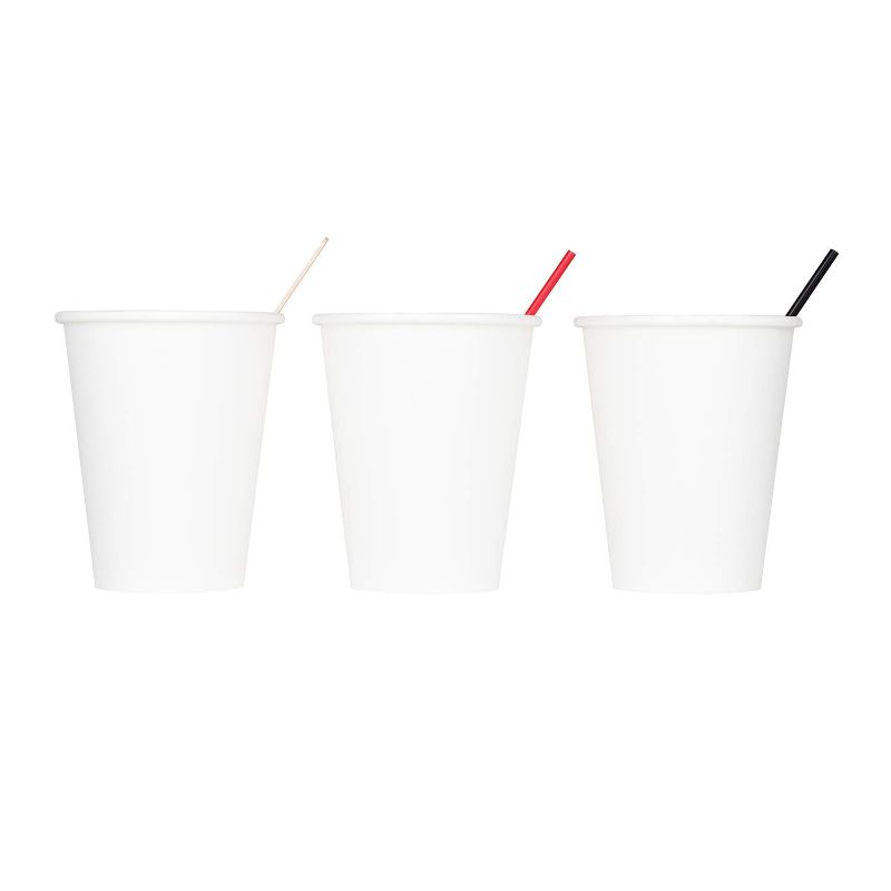 Photo 1 of 8 oz White Paper Hot Cup- 50 CUPS 