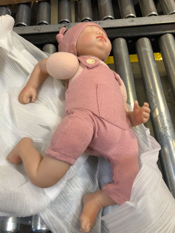 Photo 1 of  Realistic Newborn Baby Doll Soft Full Body Silicone Reborn Dolls Lifelike Baby Doll That Look Real Sleeping Baby Girl