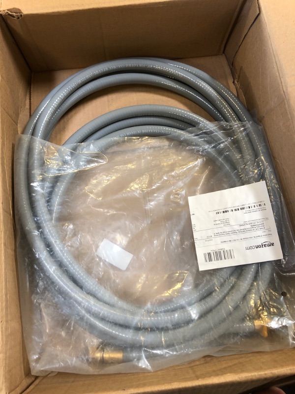 Photo 1 of 3/8” ID Natural Gas Hose, Propane Quick Connect Hose Assembly, Propane to Natural Gas Conversion Hose for Grill, Pizza Oven, Heater and More Low Pressure Appliance, 24 Foot 3/8 Inch 24 Feet