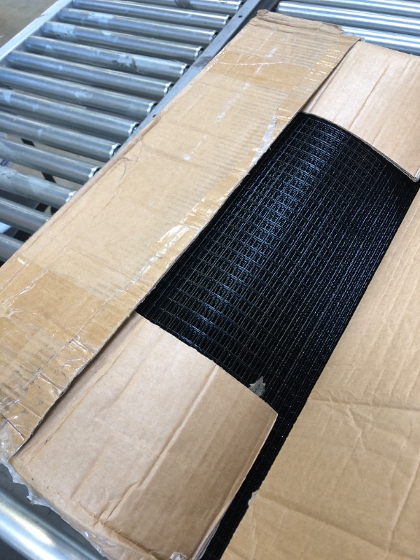 Photo 1 of 24'' x 100' 1/2inch Hardware Cloth 16 Gauge Black Vinyl Coated Welded Fence Mesh for Home and Garden Fence and Home Improvement Project (24'' x 100')