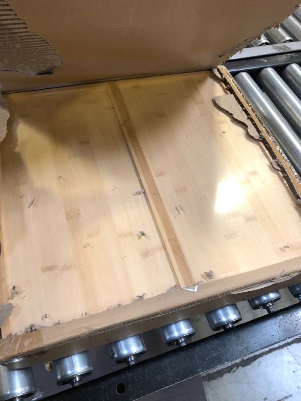 Photo 1 of VaeFae Bamboo Extra Large Silverware Drawer organizer, Kitchen Utensil Holder, Expandable Cutlery Tray with Divider and Removable Knife Block