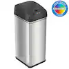 Photo 1 of 13 Gal. Touchless Sensor Trash Can with AbsorbX Odor Filter System, Stainless Steel, Wide Lid Opening, for Home, Office
