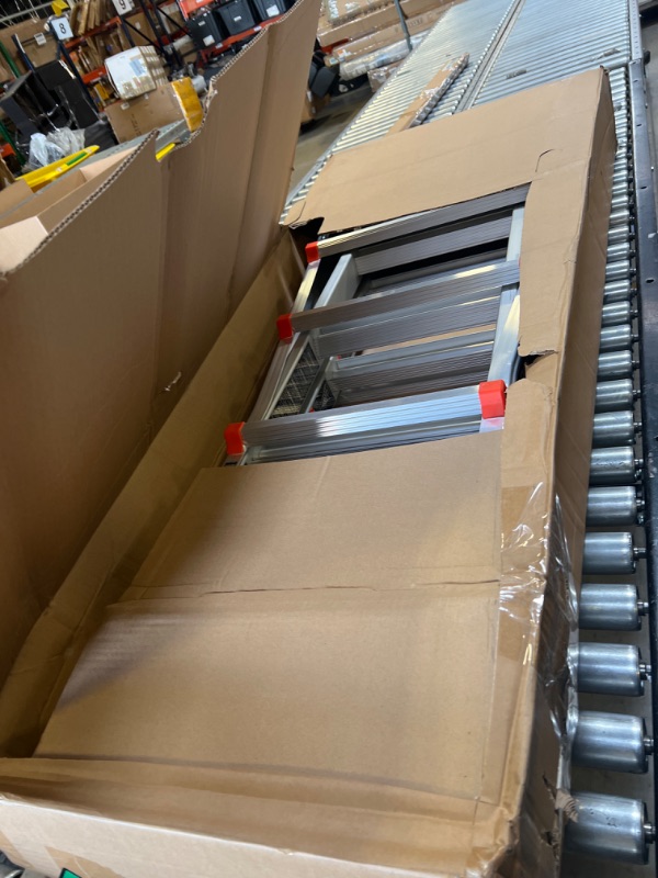 Photo 1 of Little Giant Ladder Systems, Velocity with Wheels, M22, 22 Ft, Multi-Position Ladder, Aluminum, Type 1A, 300 lbs Weight Rating, (15422-001) 22 Ft. Without Levelers Ladder