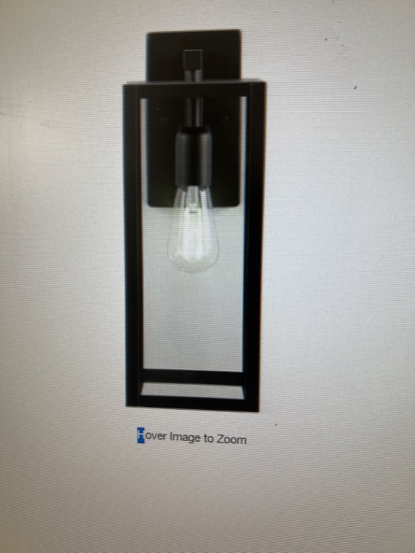 Photo 1 of 
Matte Black Modern Outdoor 1-Light Wall Sconce