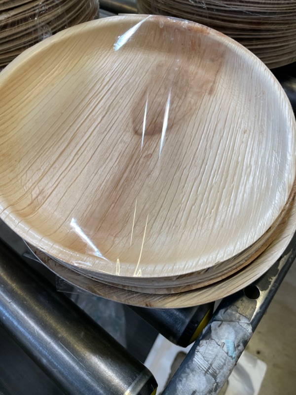 Photo 1 of 10 Inch Round Palm Leaf Plates
