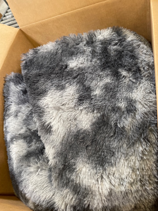 Photo 2 of Large Area Rug 8X10 Foot,Durable Area Rugs 8x10 Clearance Under 100 with Non-Slip Bottom1Pc,8x10 Grey Furry rug for Children Area Rugs,Soft Fuzzy Shaggy Rugs for livingroom,bedroom. (dark grey)