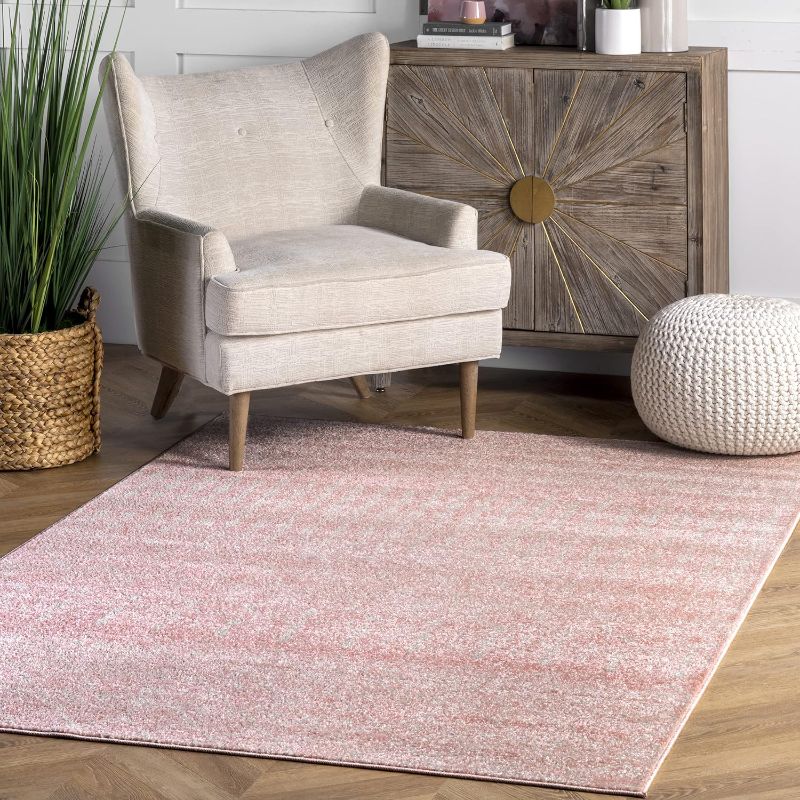 Photo 1 of nuLOOM 4x6 Moroccan Blythe Area Rug, Pink, Faded Bohemian Design, Stain Resistant, For Bedroom, Dining Room, Living Room, Hallway, Office, Kitchen, Entryway
