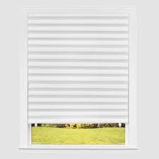 Photo 1 of Cut-to-Size White 36 in. x 72 in. Light Filtering Paper Cordless Temporary Blind/Shade 6 Pack
