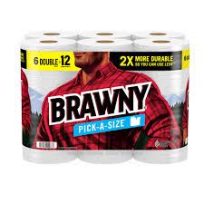 Photo 1 of Brawny® Pick-A-Size® Paper Towels, 6 Double Rolls 