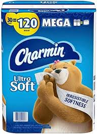 Photo 1 of Charmin Ultra Soft Bathroom Tissue (30 Mega Rolls = 120 Regular Rolls) Toilet Paper
