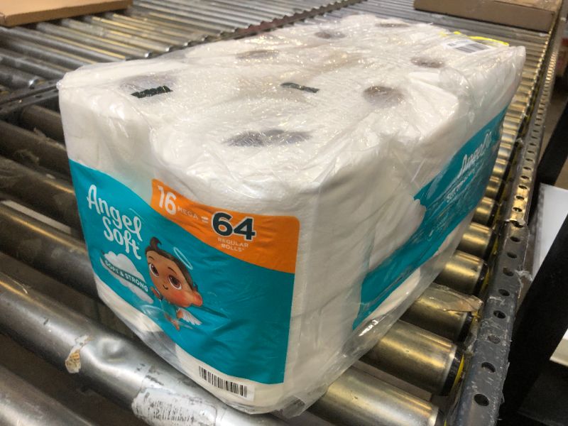 Photo 2 of Angel Soft® Toilet Paper, 16 Mega Rolls = 64 Regular Rolls, 2-Ply Bath Tissue