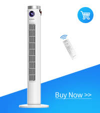 Photo 1 of Tower Fan with Remote, G-Ocean 46 Inch Oscillating Fan, Bladeless Fans with 24H Timer, 3 Speeds, 3 Modes, LED Display

