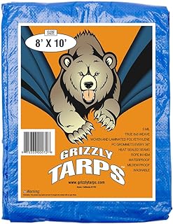 Photo 1 of B-Air Grizzly Tarp Multi Purpose Waterproof Tarp & The Original Duck Tape Brand 394475 Duct Tape, 1-Pack 1.88 Inch x 60 Yard Silver 8X10 Tarps