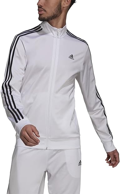 Photo 1 of JACKET ONLY adidas Men's Essentials Warm-up 3-Stripes Track Top SZ XL
