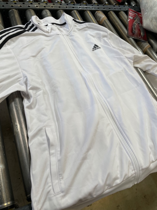 Photo 2 of JACKET ONLY adidas Men's Essentials Warm-up 3-Stripes Track Top SZ XL
