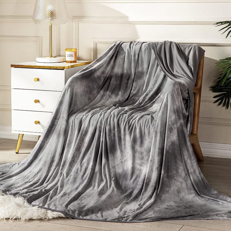 Photo 1 of Topcee Cooling Blanket for Night Sweats Decorative Tie Dye, Absorbs Heat to Keep Cool on Warm Nights, Q-Max >0.4 Cooling Blankets for Hot Sleepers,...
